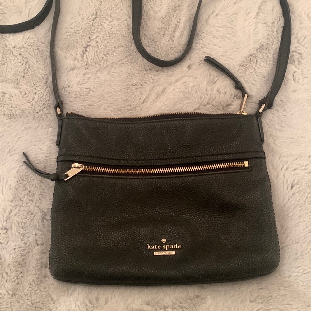 Black Leather Crossbody Purse